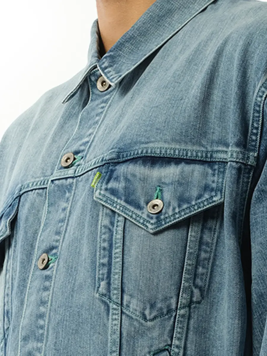 DOUBLET Care Denim Jacket in Indigo | Thumbnail 2 DOUBLET Care Denim Jacket in Indigo | Thumbnail 2