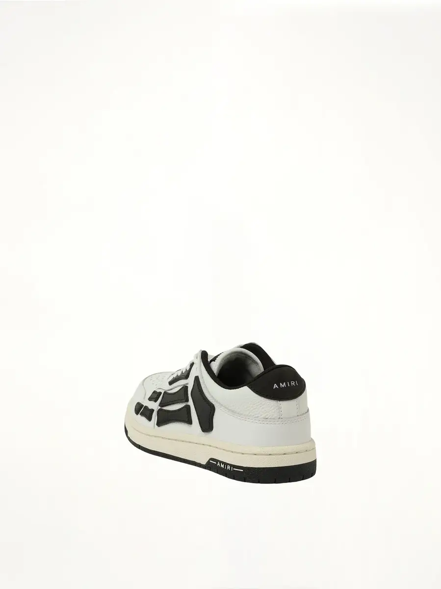 AMIRI Skeleton Low Top Sneaker in White/black | Thumbnail 2 AMIRI Skeleton Low Top Sneaker in White/black | Thumbnail 2