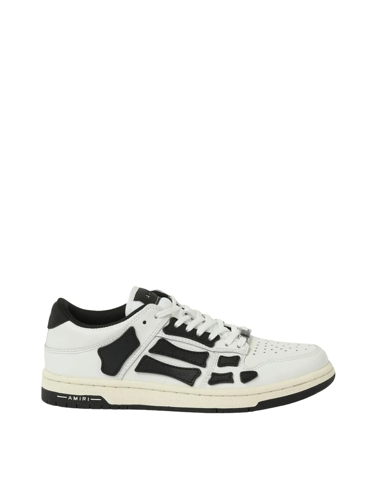 AMIRI Skeleton Low Top Sneaker in White/black