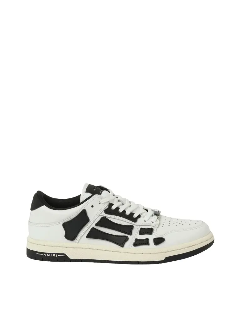AMIRI Skeleton Low Top Sneaker in White/black White | Image 1 AMIRI Skeleton Low Top Sneaker in White/black White | Image 1