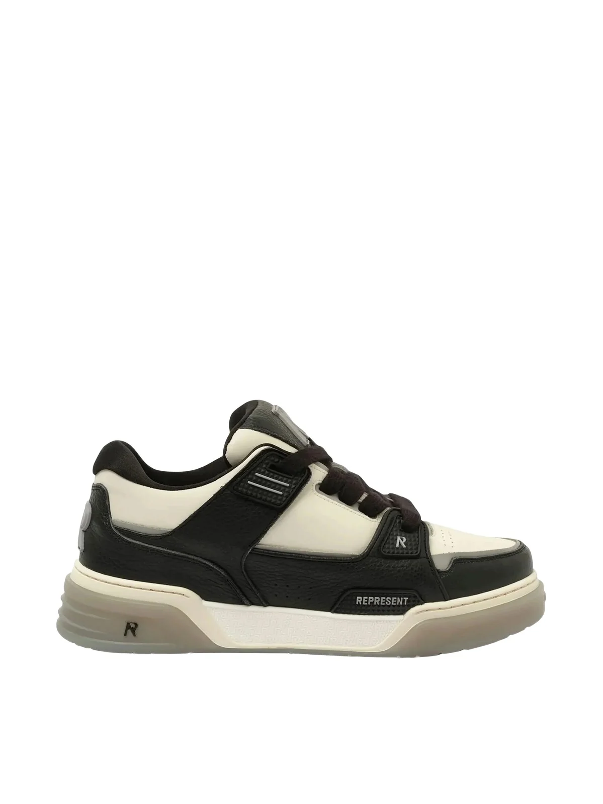 Represent Studio Sneaker in Black/vintage White