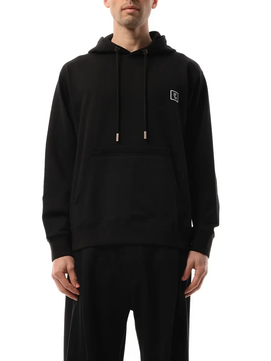 WOOYOUNGMI Wym Patch Hoodie | Image 1 WOOYOUNGMI Wym Patch Hoodie | Image 1