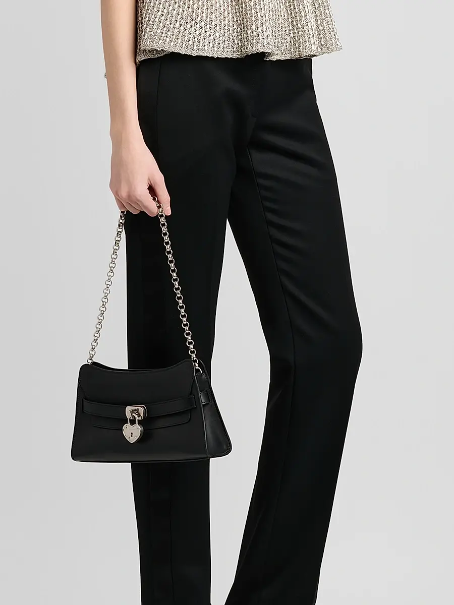 Alexander McQueen Women's Locke Mini Leather Shoulder Bag | Thumbnail 2 Alexander McQueen Women's Locke Mini Leather Shoulder Bag | Thumbnail 2