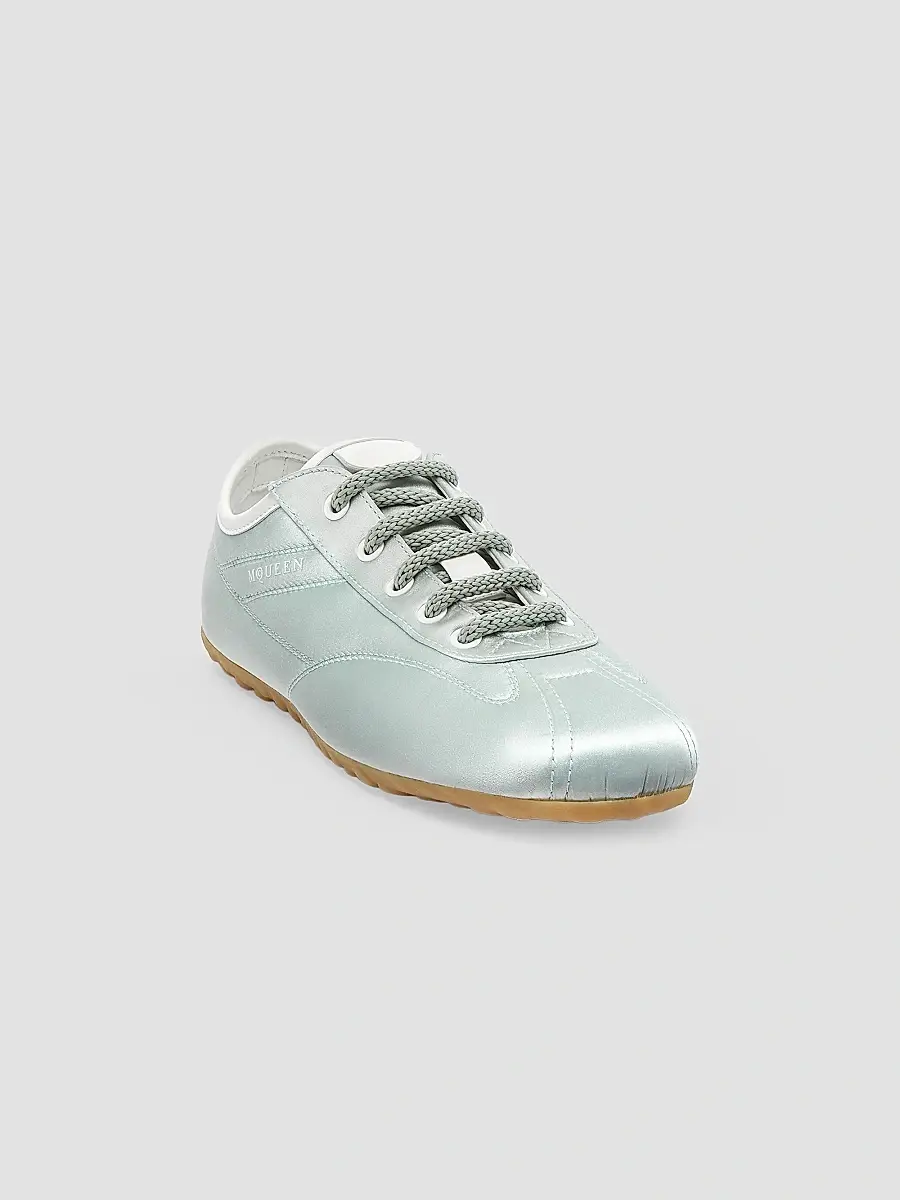 Alexander McQueen Women's Boxe Silk Satin Sneakers | Thumbnail 2 Alexander McQueen Women's Boxe Silk Satin Sneakers | Thumbnail 2