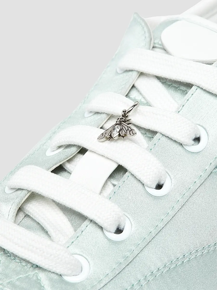 Alexander McQueen Women's Boxe Silk Satin Sneakers | Thumbnail 4 Alexander McQueen Women's Boxe Silk Satin Sneakers | Thumbnail 4