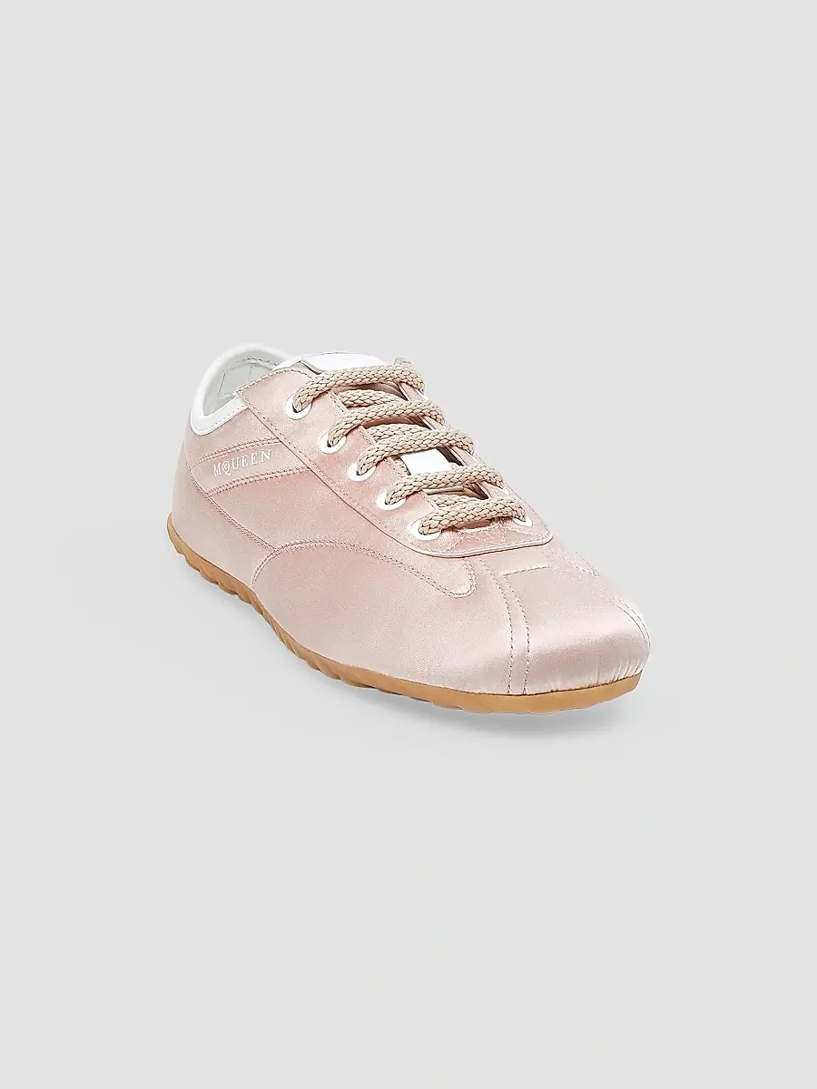 Alexander McQueen Women's Boxe Silk Satin Sneakers | Thumbnail 2 Alexander McQueen Women's Boxe Silk Satin Sneakers | Thumbnail 2