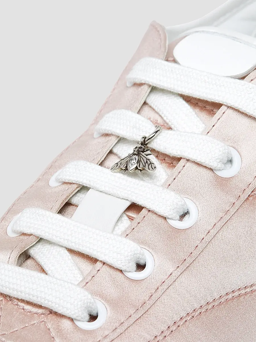 Alexander McQueen Women's Boxe Silk Satin Sneakers | Thumbnail 4 Alexander McQueen Women's Boxe Silk Satin Sneakers | Thumbnail 4