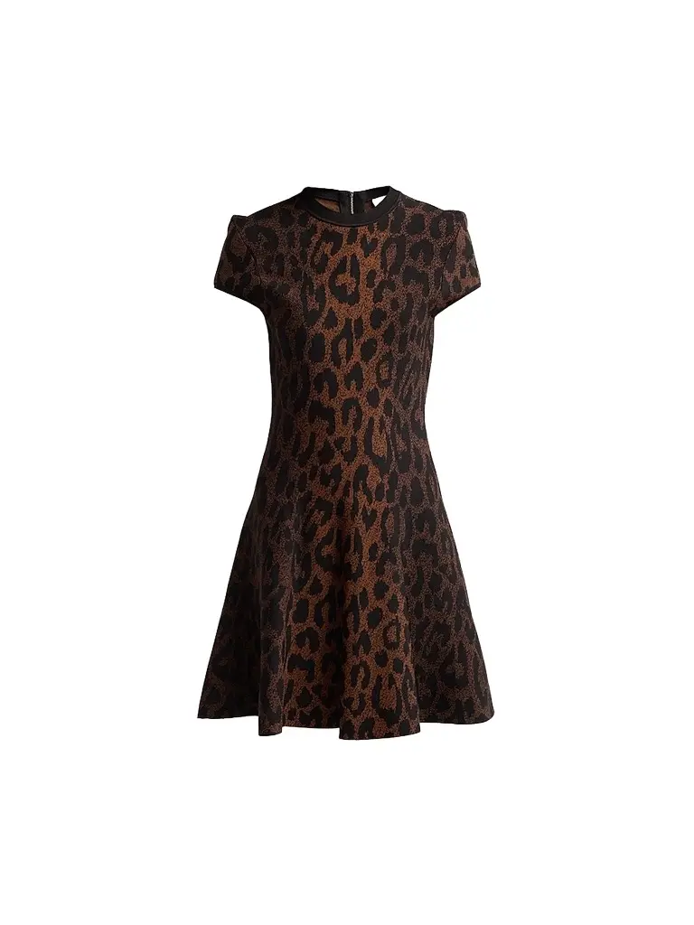 Milly Women's Honor Leopard Mini Dress