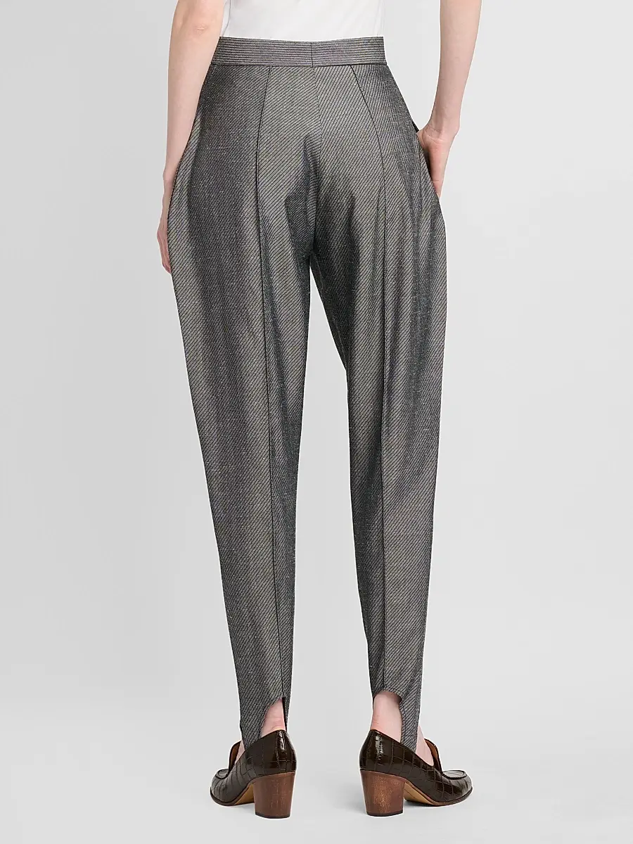 Stella McCartney Women's Twill Stirrup Pants | Thumbnail 3