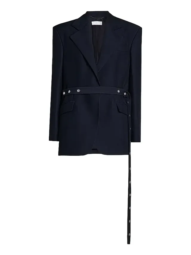 Women's Stud-Belted Oversized Blazer Women's Stud-Belted Oversized Blazer