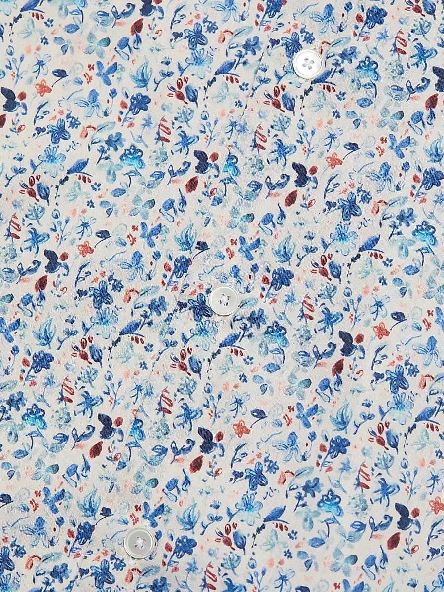 Paul Smith Men's Floral Cotton Regular-Fit Shirt | Thumbnail 7