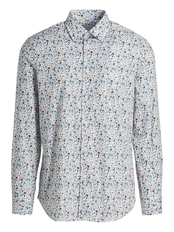 Men's Floral Cotton Regular-Fit Shirt Men's Floral Cotton Regular-Fit Shirt