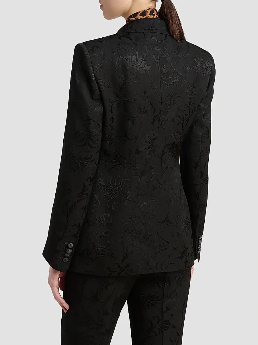 Etro Women's Paisley Jacquard Two-Button Blazer | Thumbnail 3 Etro Women's Paisley Jacquard Two-Button Blazer | Thumbnail 3