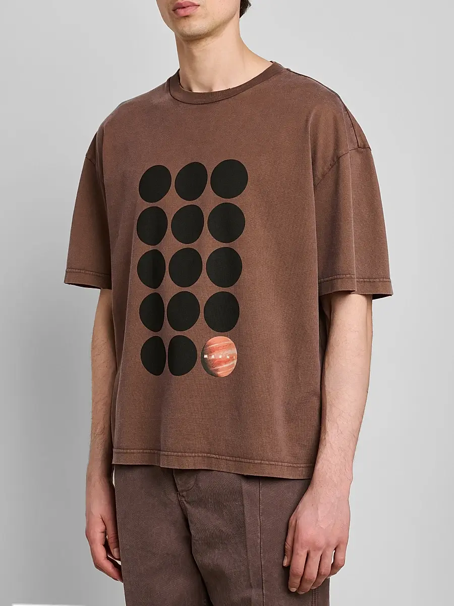 Marni Men's Cotton Crewneck T-Shirt | Thumbnail 5 Marni Men's Cotton Crewneck T-Shirt | Thumbnail 5