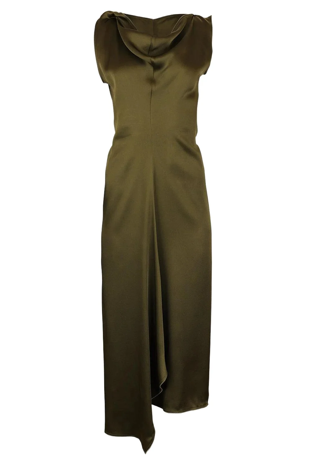 Victoria Beckham Draped Tailored Midi Dress