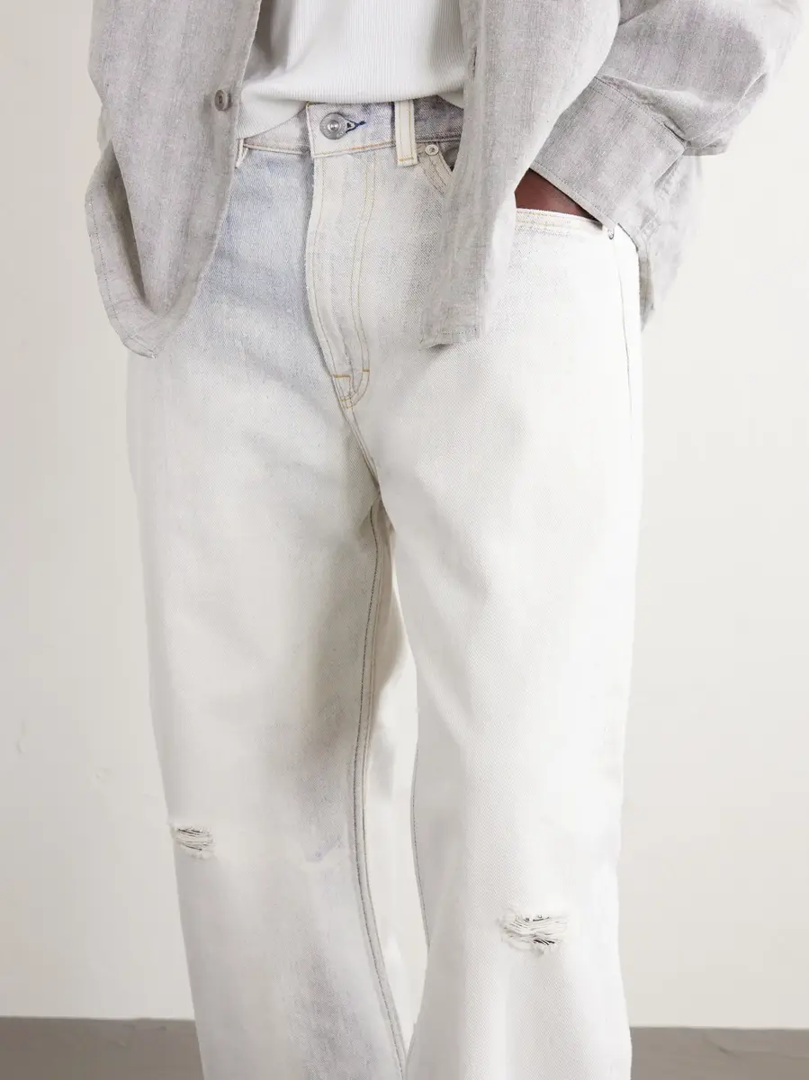 Our Legacy Third Cut Straight-Leg Distressed Printed Jeans | Thumbnail 5 Our Legacy Third Cut Straight-Leg Distressed Printed Jeans | Thumbnail 5