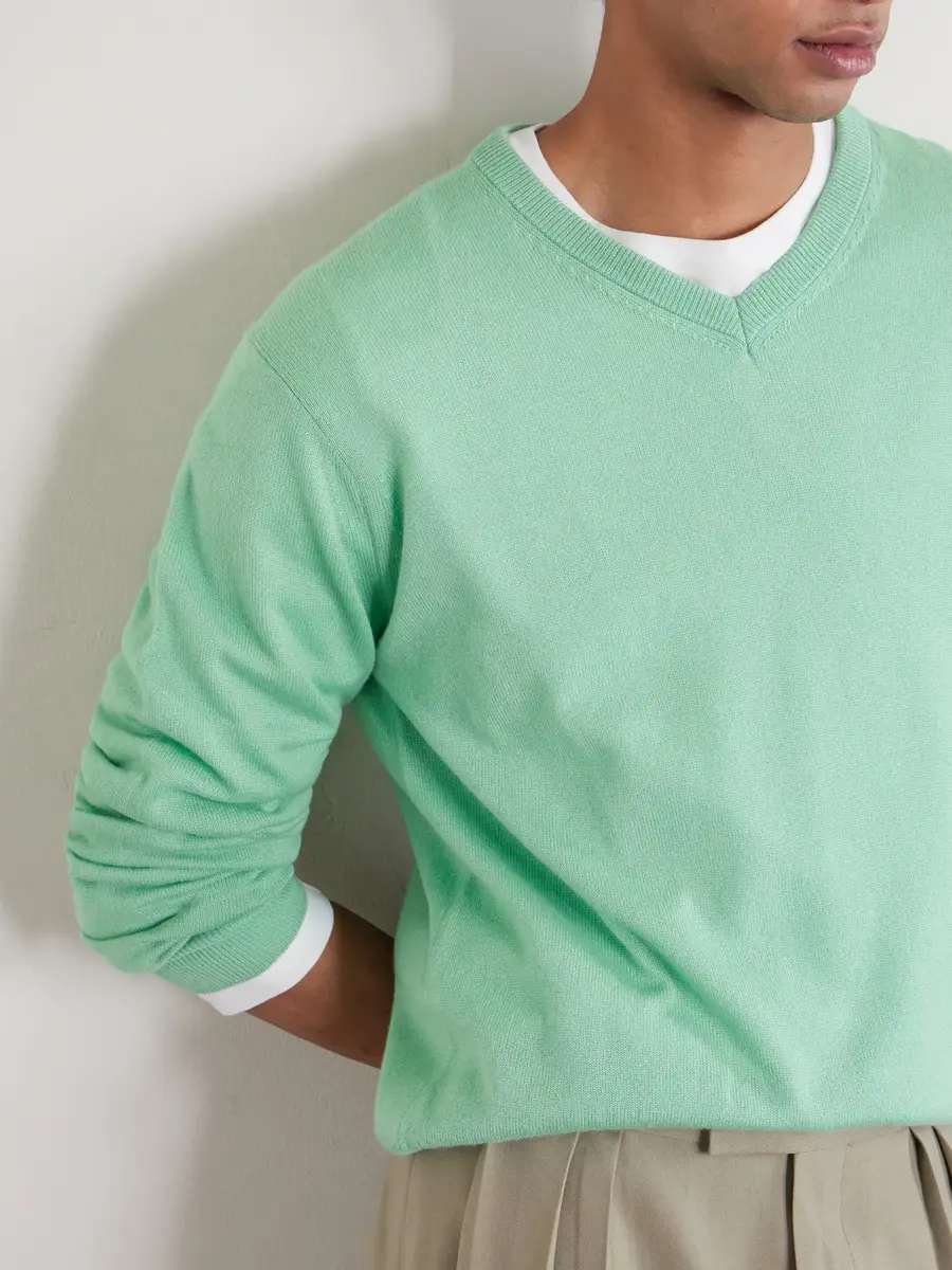 Auralee Cashmere and Silk-Blend Sweater | Thumbnail 5 Auralee Cashmere and Silk-Blend Sweater | Thumbnail 5