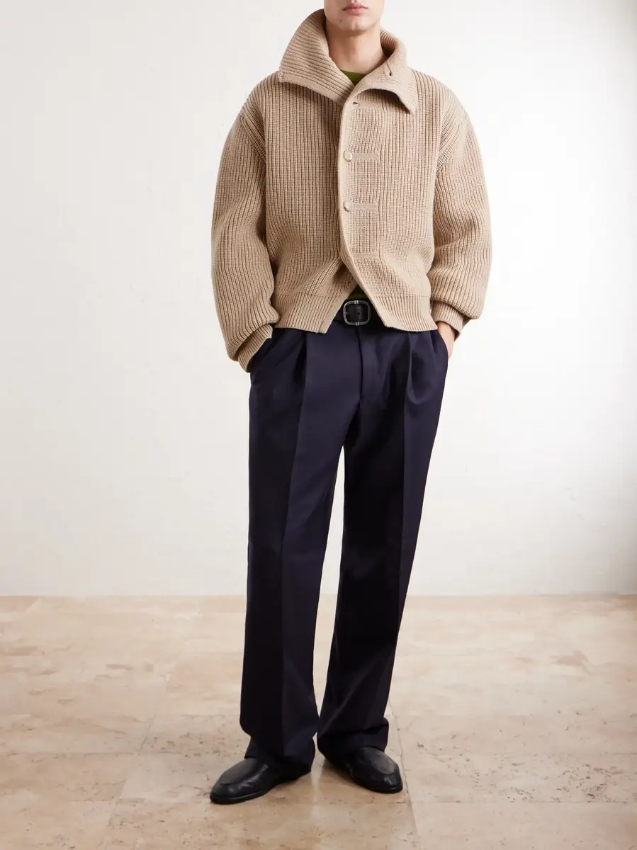 Dries Van Noten Ribbed Wool Cardigan | Thumbnail 2