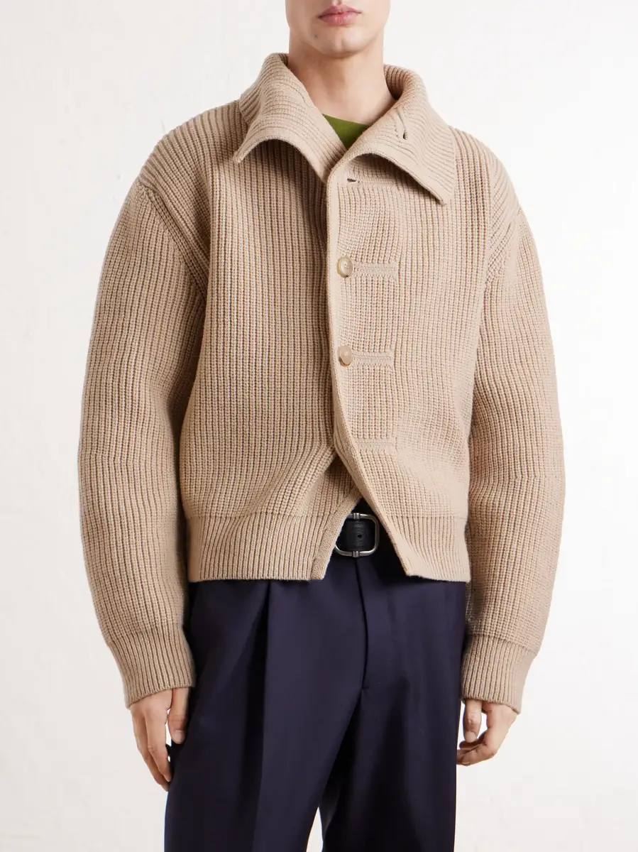 Dries Van Noten Ribbed Wool Cardigan | Thumbnail 3
