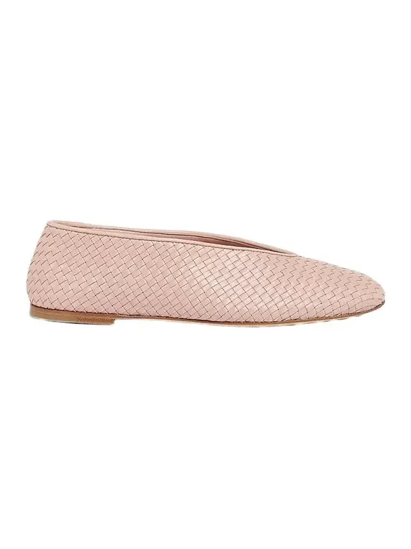 Women's Rosa Intrecciato Leather Flats