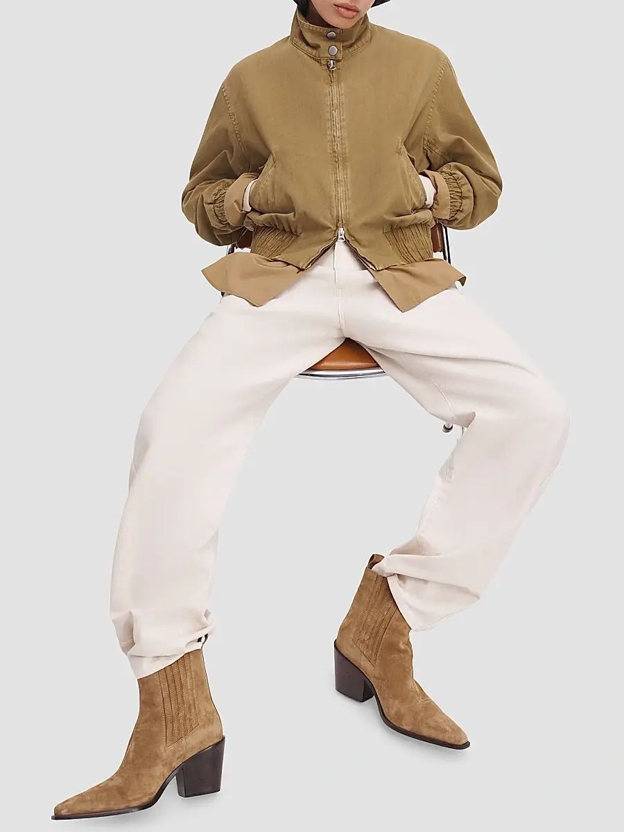 rag & bone Women's Newbury 75MM Suede Chelsea Boots | Thumbnail 2