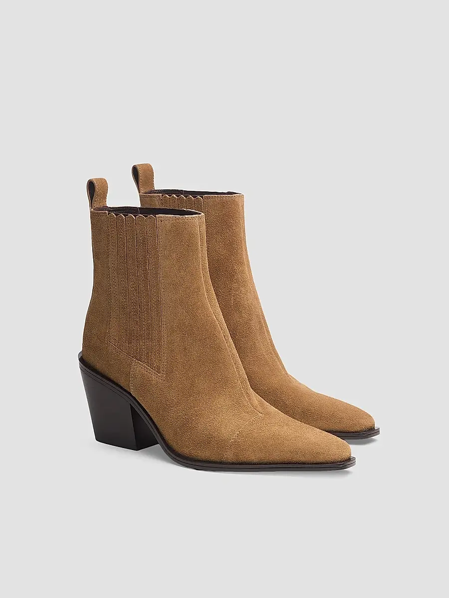 rag & bone Women's Newbury 75MM Suede Chelsea Boots | Thumbnail 5