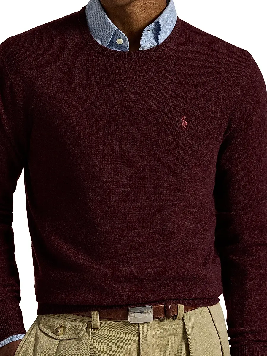 Polo Ralph Lauren Men's Logo-Embroidered Wool Sweater | Thumbnail 6