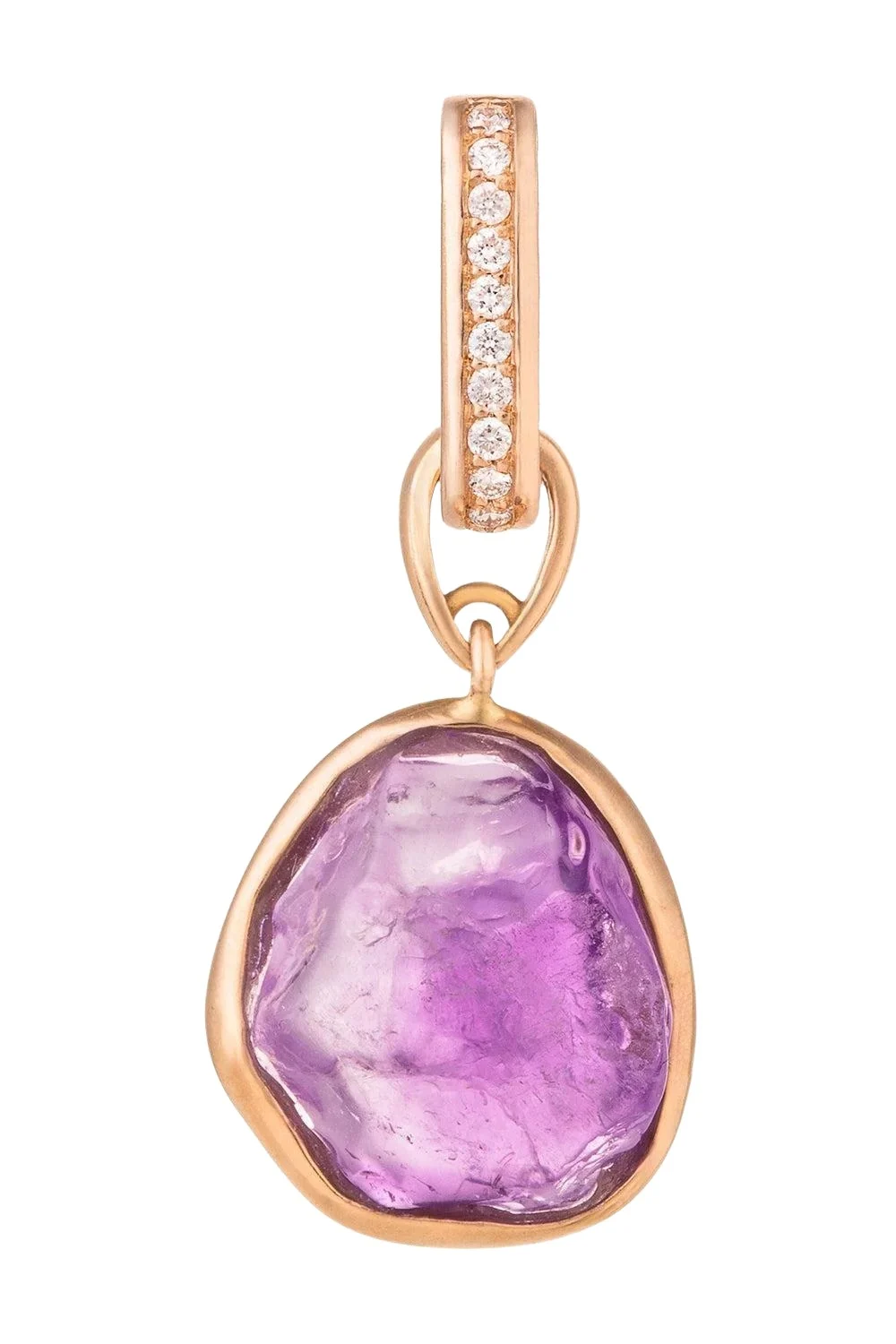 CLARA CHEHAB Amethyst Diamond Medium Liberté Charm | Thumbnail 1 CLARA CHEHAB Amethyst Diamond Medium Liberté Charm | Thumbnail 1
