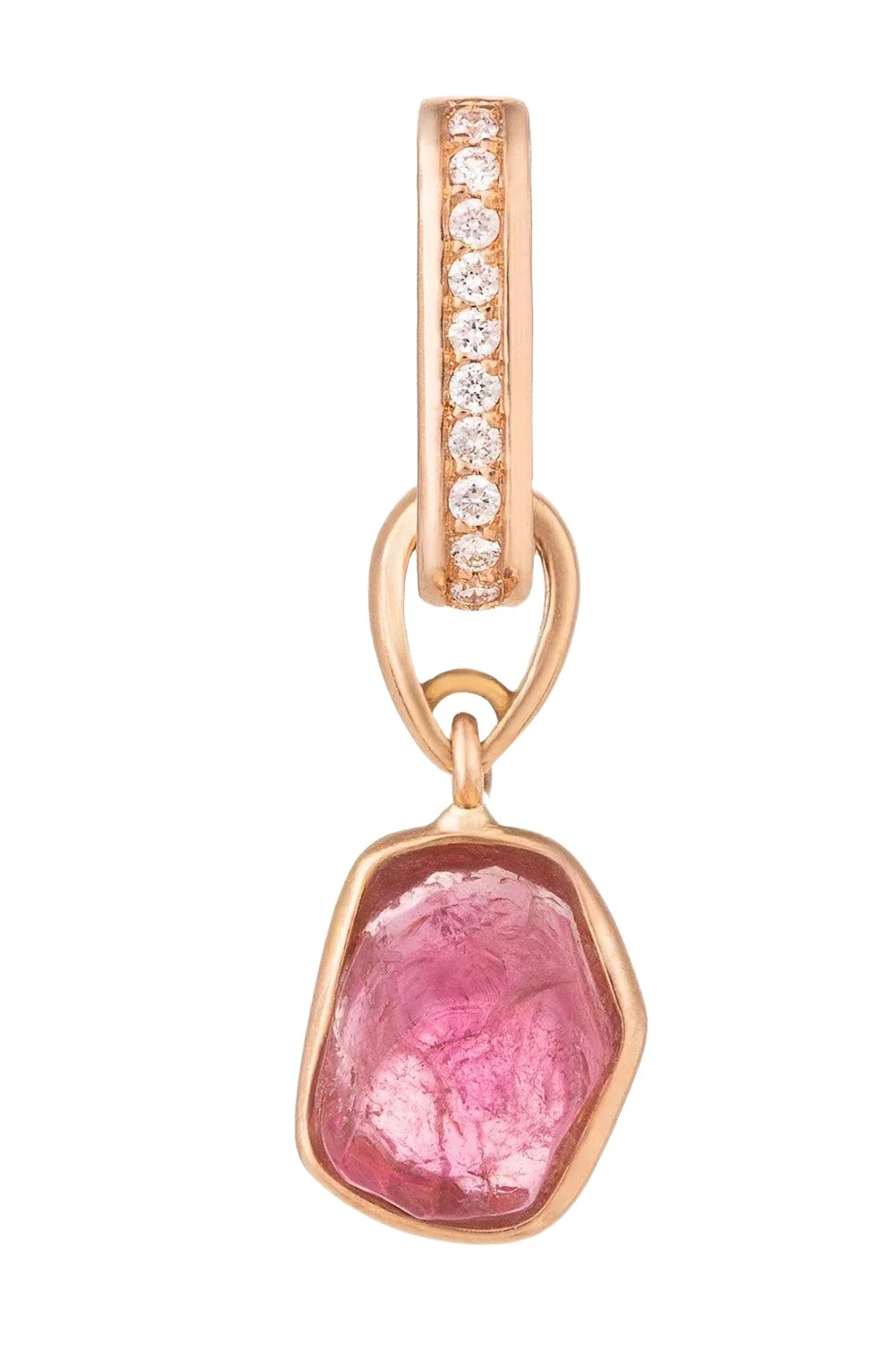 Pink Tourmaline Diamond Small Liberté Charm Pink Tourmaline Diamond Small Liberté Charm