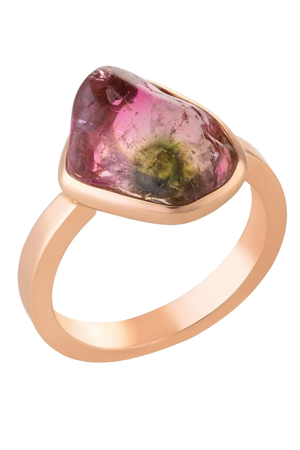 CLARA CHEHAB Watermelon Tourmaline Small Genesis Ring | Thumbnail 1 CLARA CHEHAB Watermelon Tourmaline Small Genesis Ring | Thumbnail 1