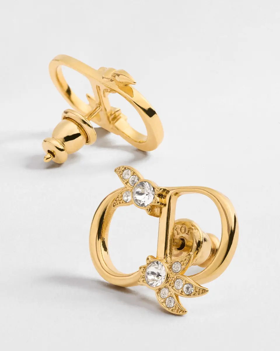 Dior CD Mini Lily Stud Earrings | Thumbnail 3