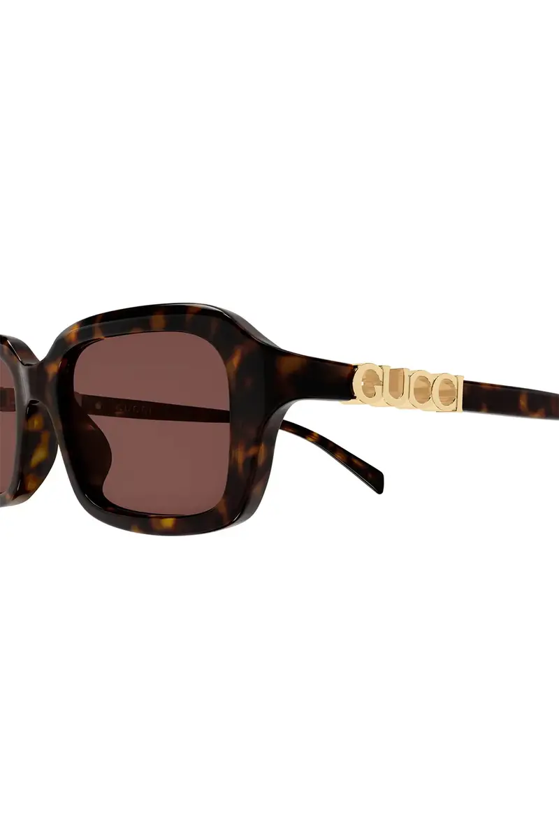 Gucci Rectangle Sunglasses - Havana | Thumbnail 2