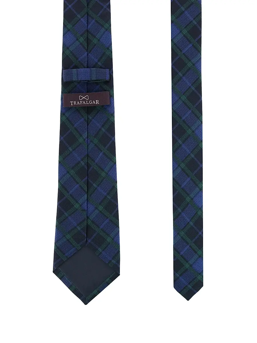 Trafalgar Men Holiday Ives Plaid Tie | Thumbnail 3