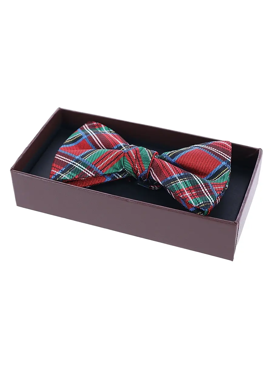 Trafalgar Men Holiday Nicholas Plaid Bow Tie | Thumbnail 2 Trafalgar Men Holiday Nicholas Plaid Bow Tie | Thumbnail 2