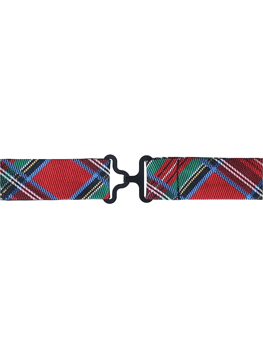 Trafalgar Men Holiday Nicholas Plaid Bow Tie | Thumbnail 3 Trafalgar Men Holiday Nicholas Plaid Bow Tie | Thumbnail 3