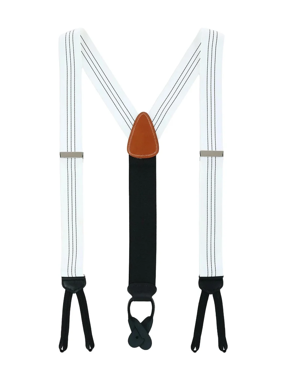 Trafalgar Men Fredrick Center Stripe Suspenders