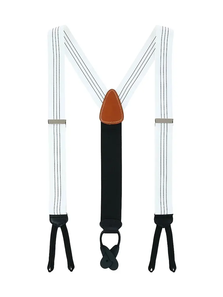 Trafalgar Men Fredrick Center Stripe Suspenders