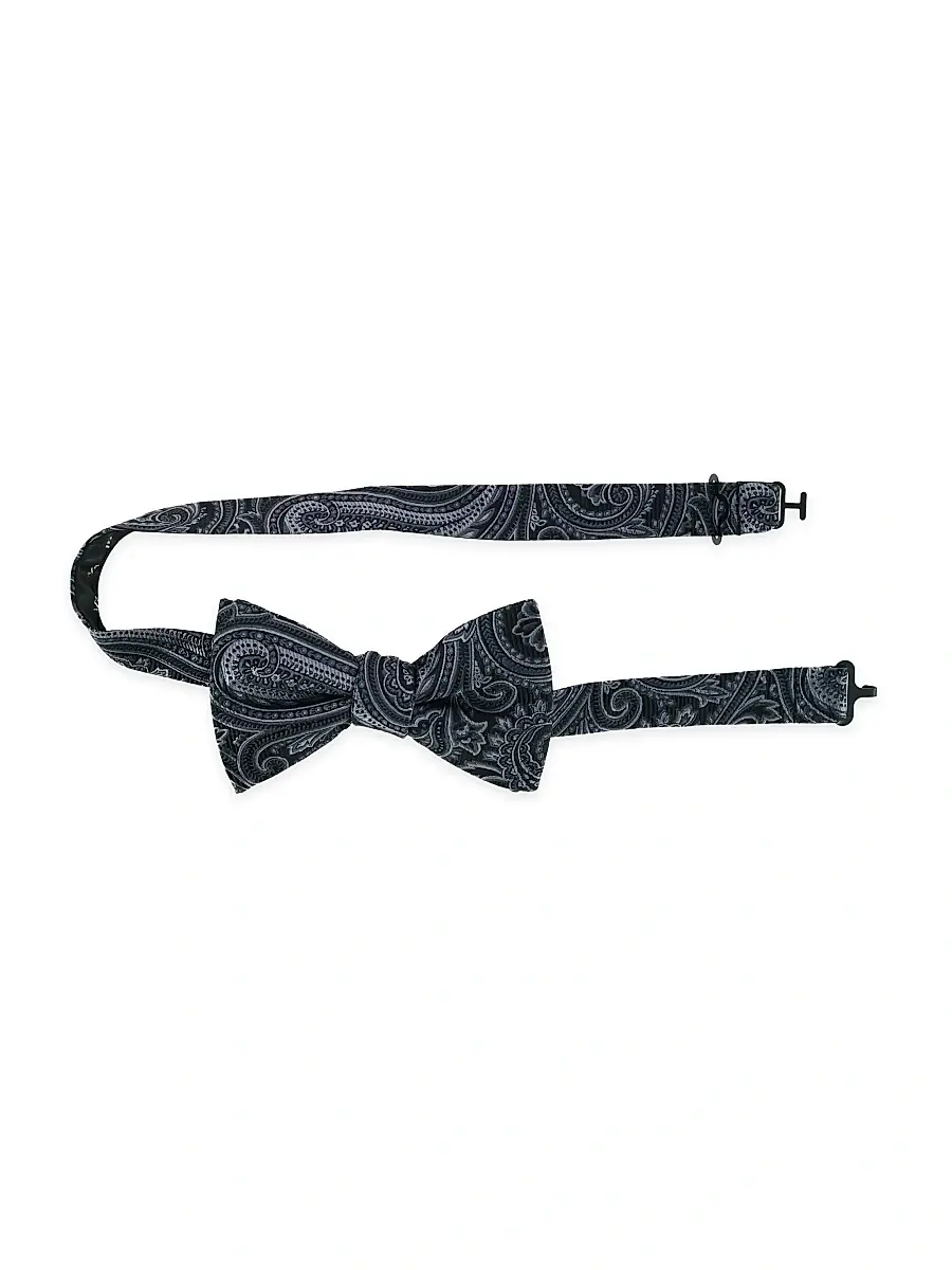 Trafalgar Men Sobee Collection Paisley Bow Tie | Thumbnail 2