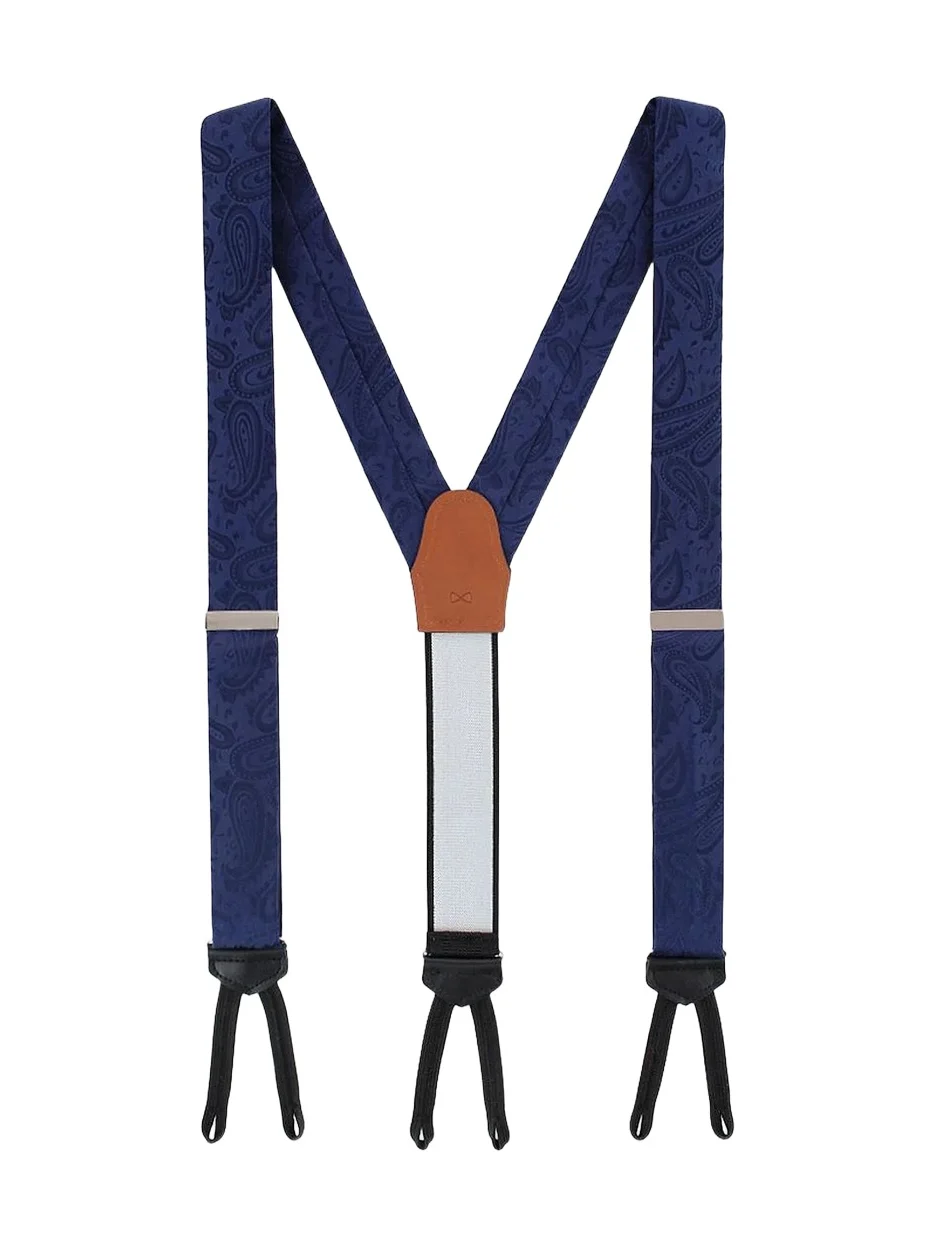 Trafalgar Men Banbury Paisley Silk Suspenders