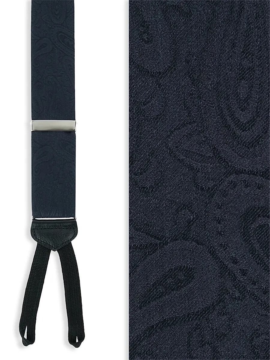 Trafalgar Men Banbury Paisley Silk Suspenders | Thumbnail 3 Trafalgar Men Banbury Paisley Silk Suspenders | Thumbnail 3