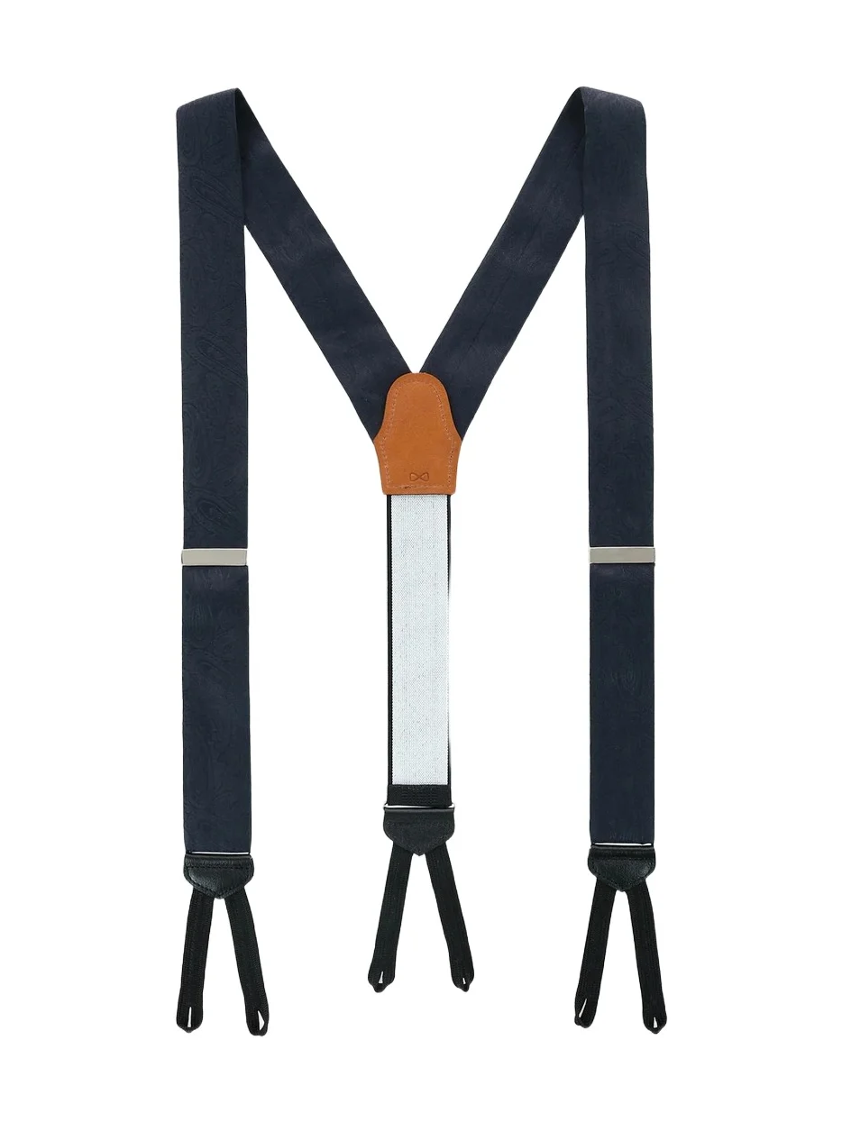 Trafalgar Men Banbury Paisley Silk Suspenders