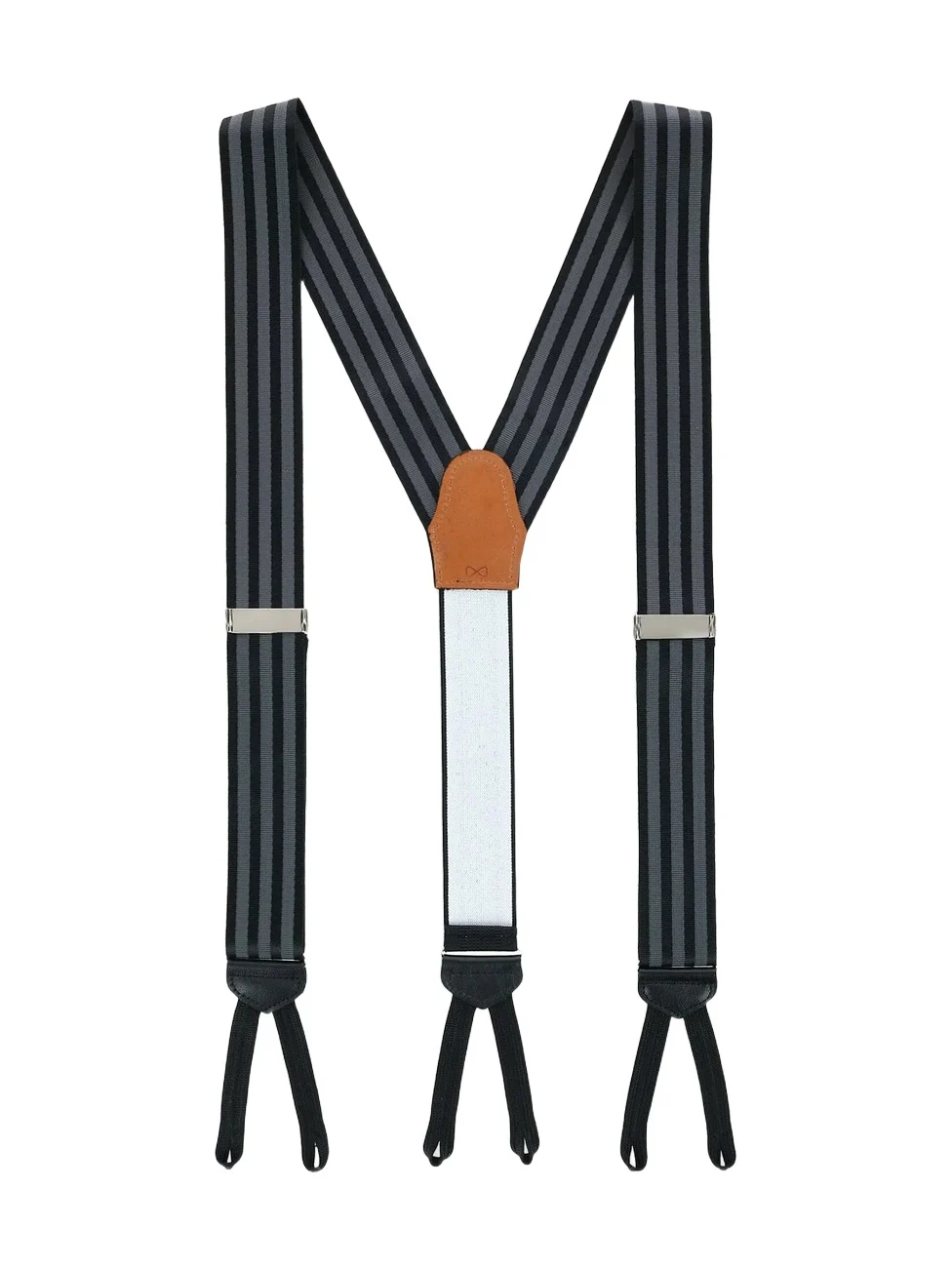 Trafalgar Men Astaire Grosgrain Striped Suspenders