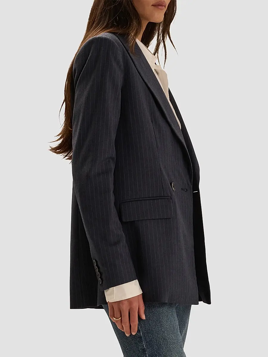 Favorite Daughter Women's The Suits You Pinstripe Blazer | Thumbnail 5 Favorite Daughter Women's The Suits You Pinstripe Blazer | Thumbnail 5