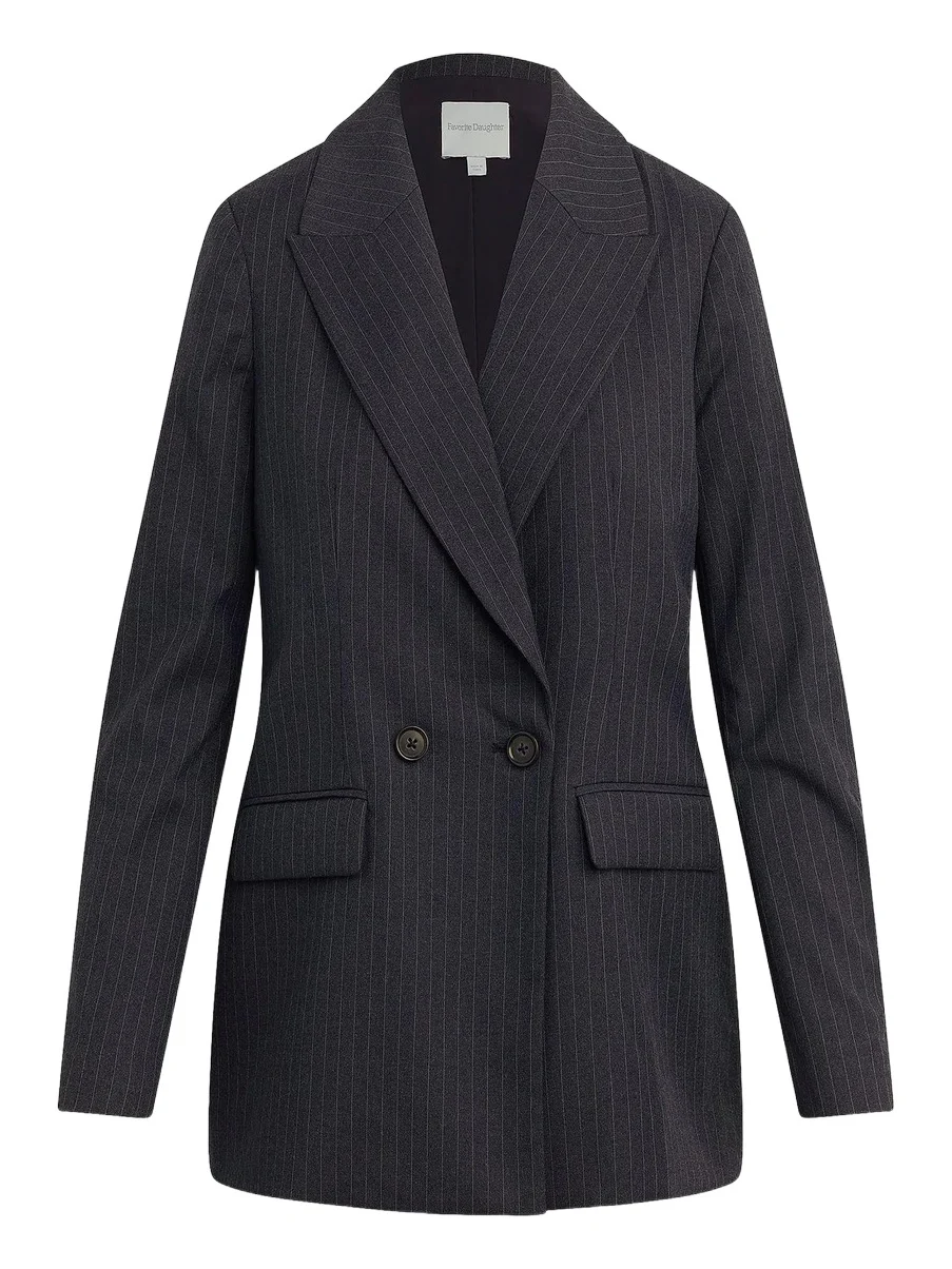 Favorite Daughter Women's The Suits You Pinstripe Blazer