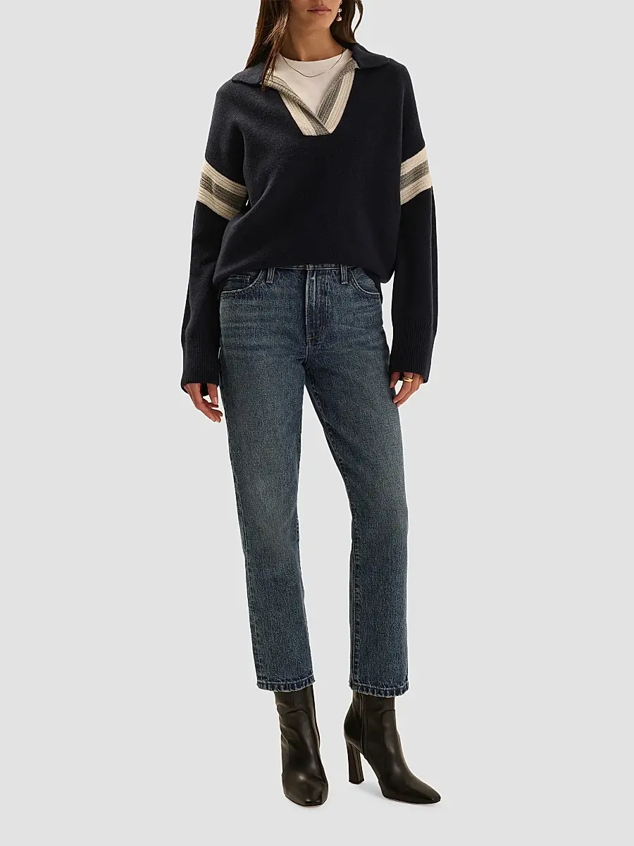 Favorite Daughter Women's The Grace Wool-Cotton Sweater | Thumbnail 2 Favorite Daughter Women's The Grace Wool-Cotton Sweater | Thumbnail 2