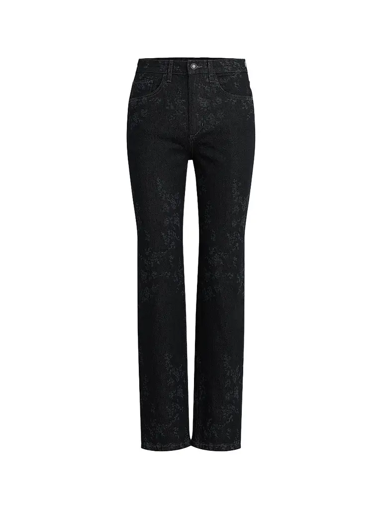 Women's The Valentina Floral High-Rise Straight-Leg Jeans Women's The Valentina Floral High-Rise Straight-Leg Jeans