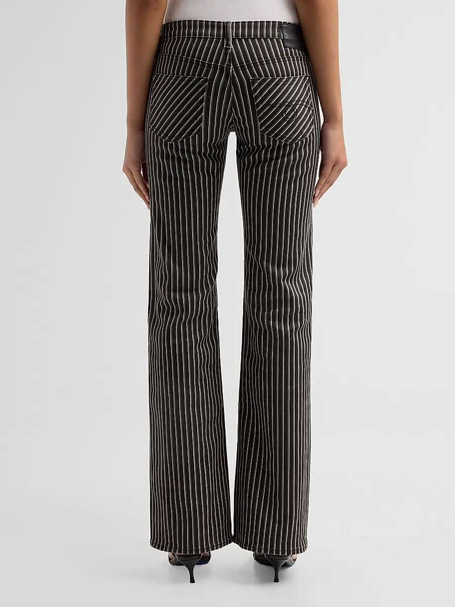 R13 Women's Boy Flare Striped Jeans | Thumbnail 3 R13 Women's Boy Flare Striped Jeans | Thumbnail 3