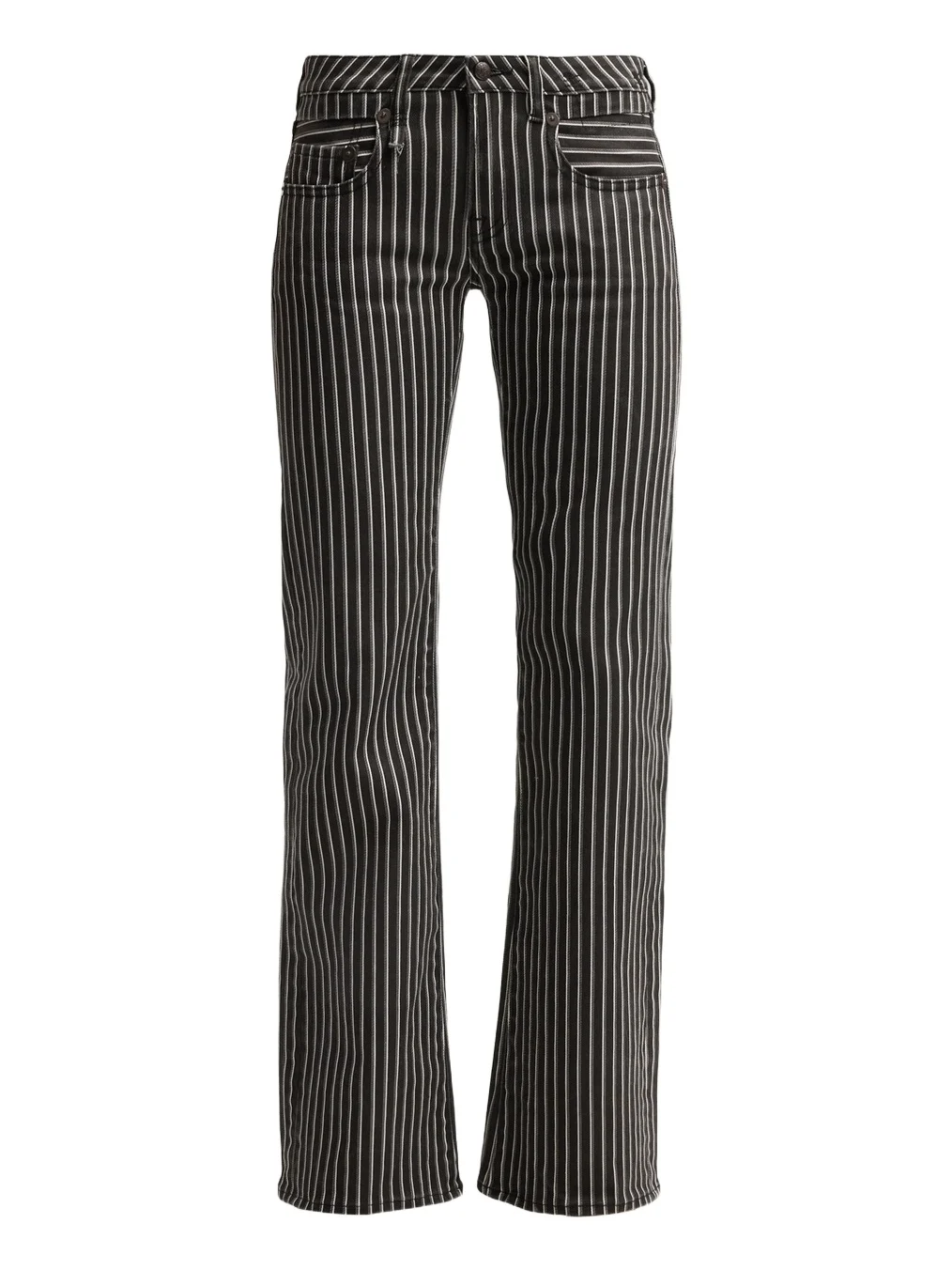 R13 Women's Boy Flare Striped Jeans