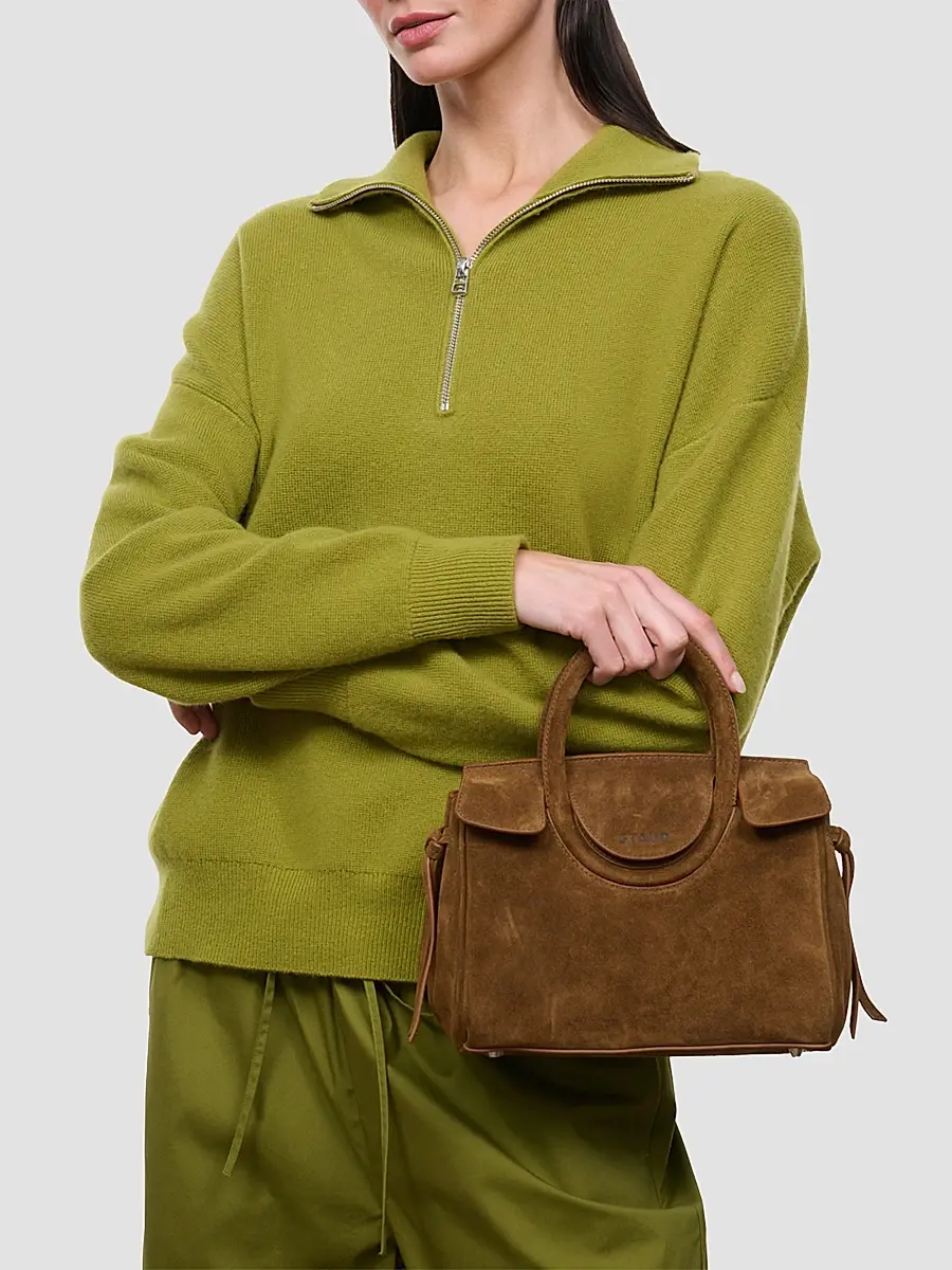 Staud Women's Maude Mini Suede Carryall Bag | Thumbnail 3 Staud Women's Maude Mini Suede Carryall Bag | Thumbnail 3