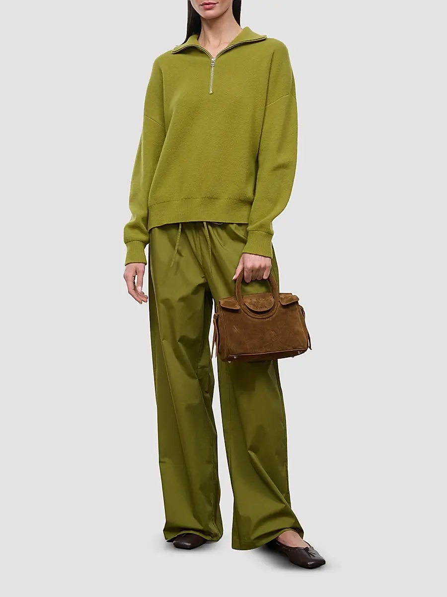 Staud Women's Maude Mini Suede Carryall Bag | Thumbnail 4 Staud Women's Maude Mini Suede Carryall Bag | Thumbnail 4